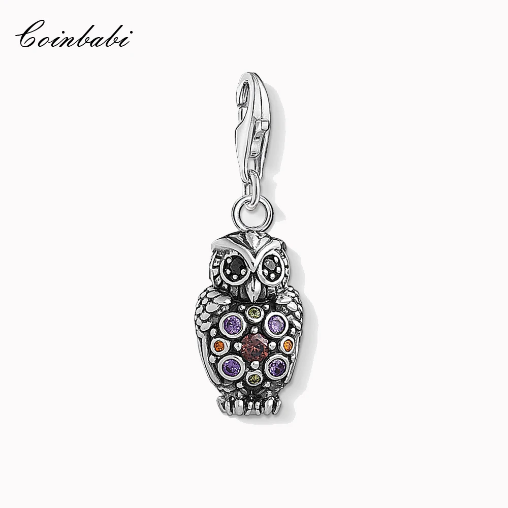 

Женский браслет из серебра 2021 пробы, с подвеской в виде совы