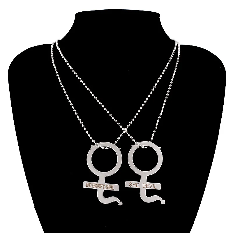 Женское Ожерелье из нержавеющей стали в готическом стиле | Украшения и