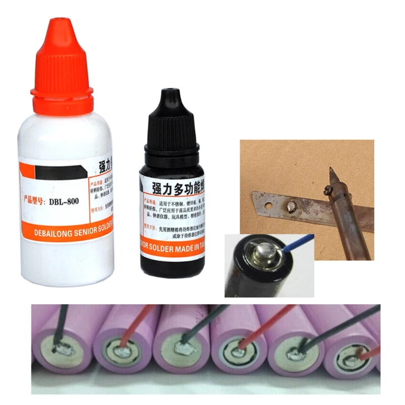 

35ml Powerful Rosin Soldering Agent No-clean Flux White Steel Plate Iron Battey Dropshipping