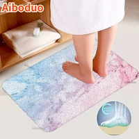 color texture non slip bathroom mat thick flocking bathroom carpet home decoration entrance door mat bedroom carpet floor mat
