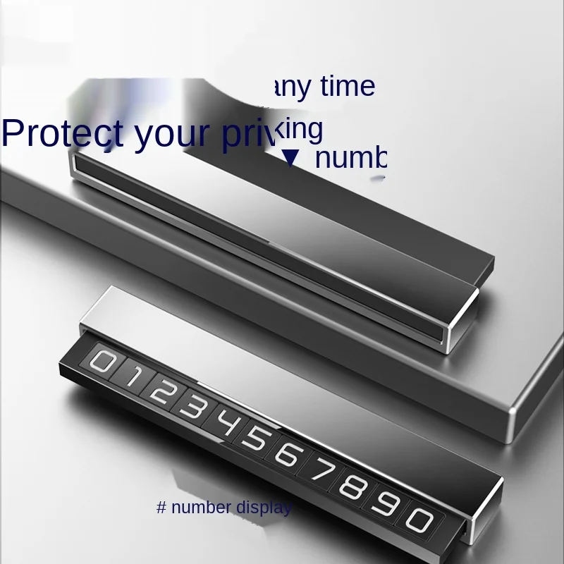 1pcs car styling stickers temporary parking card phone number plate telephone park stop in automobile accessories free global shipping