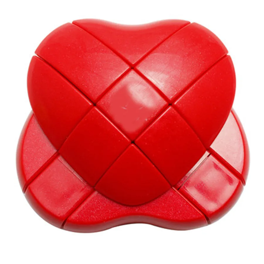 

Наклейки в виде сердца Cubos Magicos, синий, красный, скоростной волшебный квадрат, профессиональные игры, детские игрушки, пластиковые Обучающие ...