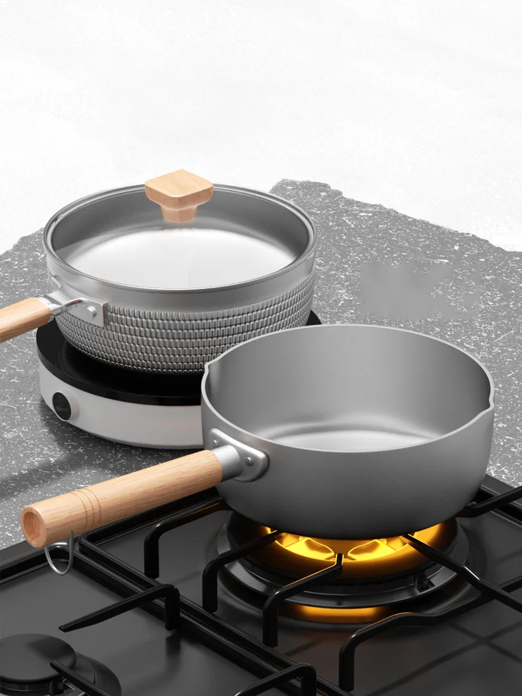 

Japanese Snow Pan Nonstick Pan Cooking Maifan Stone Gas Stove Household Instant Noodle Soup Pot Hot Milk Olla Cookware BI50MP
