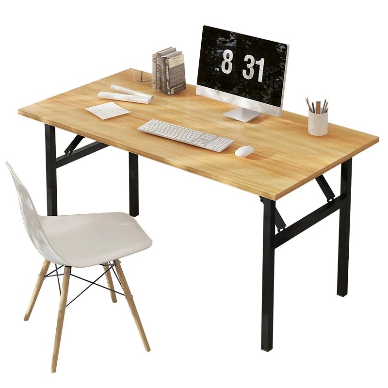 

Стол компьютерный для ноутбука, складной столик со встроенной подставкой для спальни, простая аренда, прямоугольная домашняя мебель для Ка...