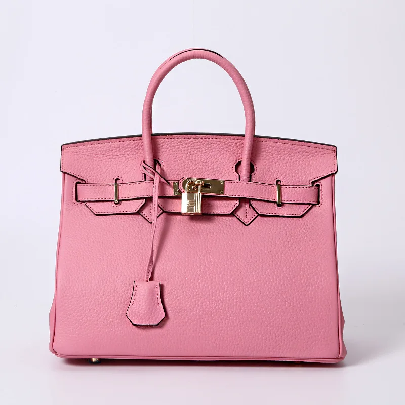 Новый верхний слой воловья кожа личи шаблон платиновая сумка кожаные сумки