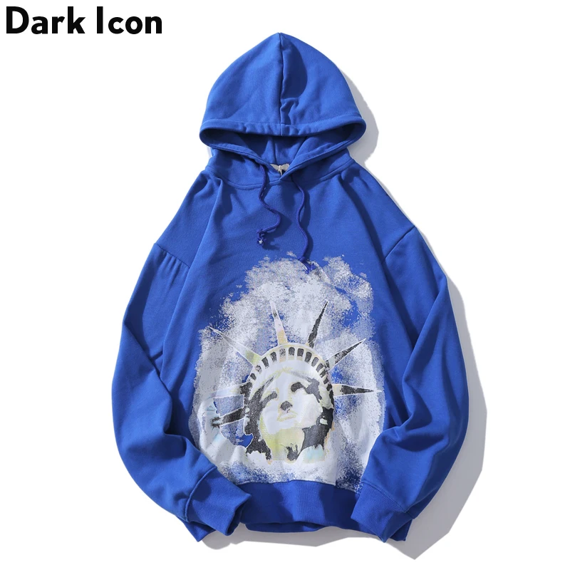 Мужская толстовка в стиле хип-хоп с принтом статуи Свободы темных икон новинка 2019