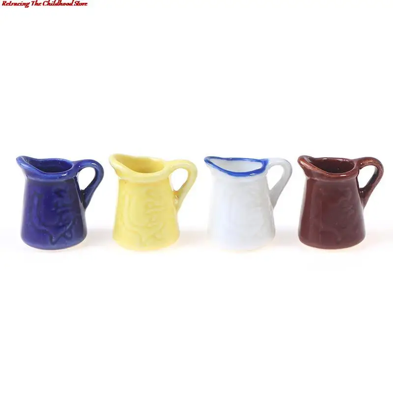 

1:12 Dollshouse Miniature Ceramic Oil Pot Seasoning Jar Kitchen Accessories
