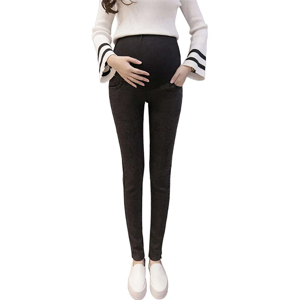 Maternity Wear Pregnant Women Tight Pants Jeans Stretch Pregnant Women Stomach Lift Stretch Jeans