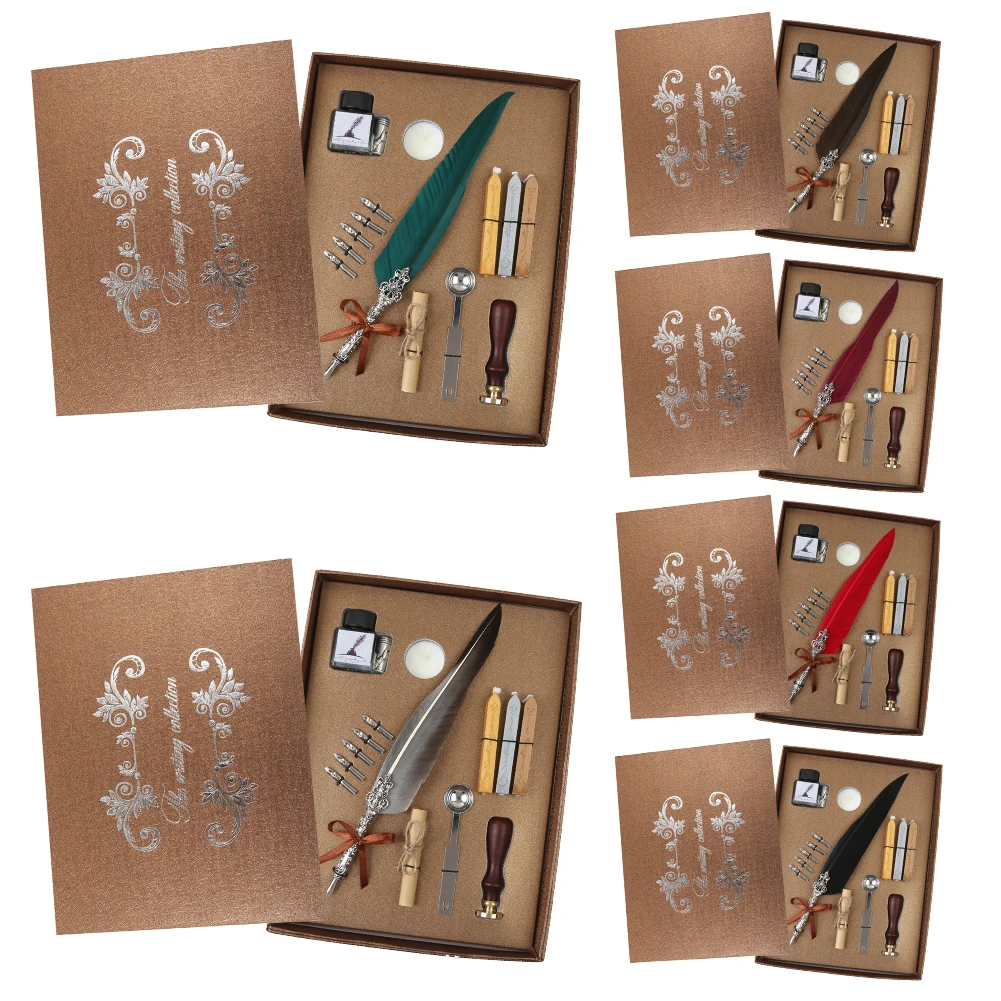 Ручка перьевая для каллиграфии набор чернил письма сделай сам восковая печать