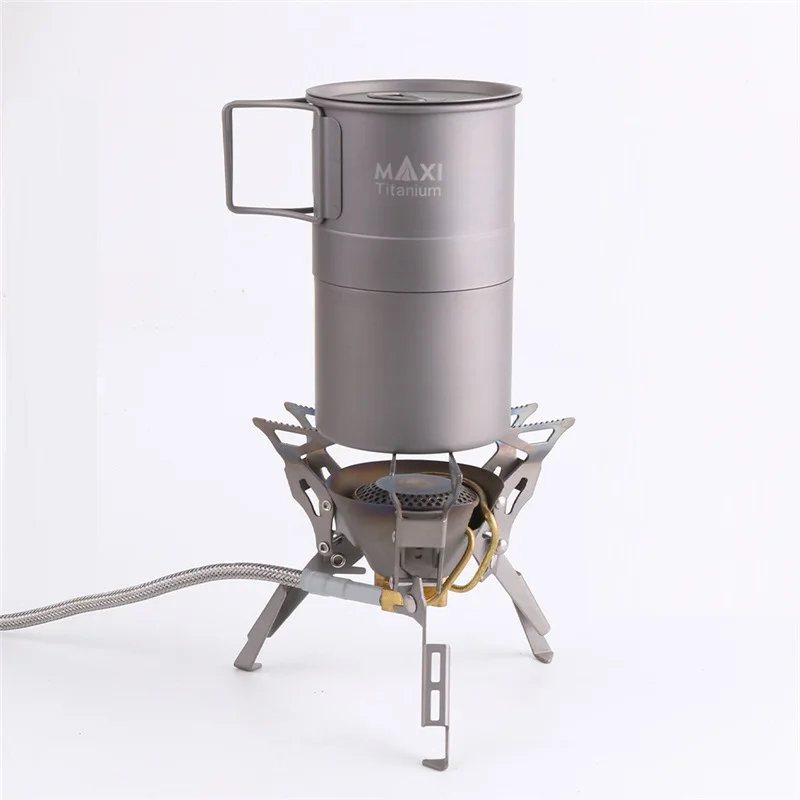 MAXI titanium Moka плита эспрессо кофейник легкий портативный|Столовые приборы для