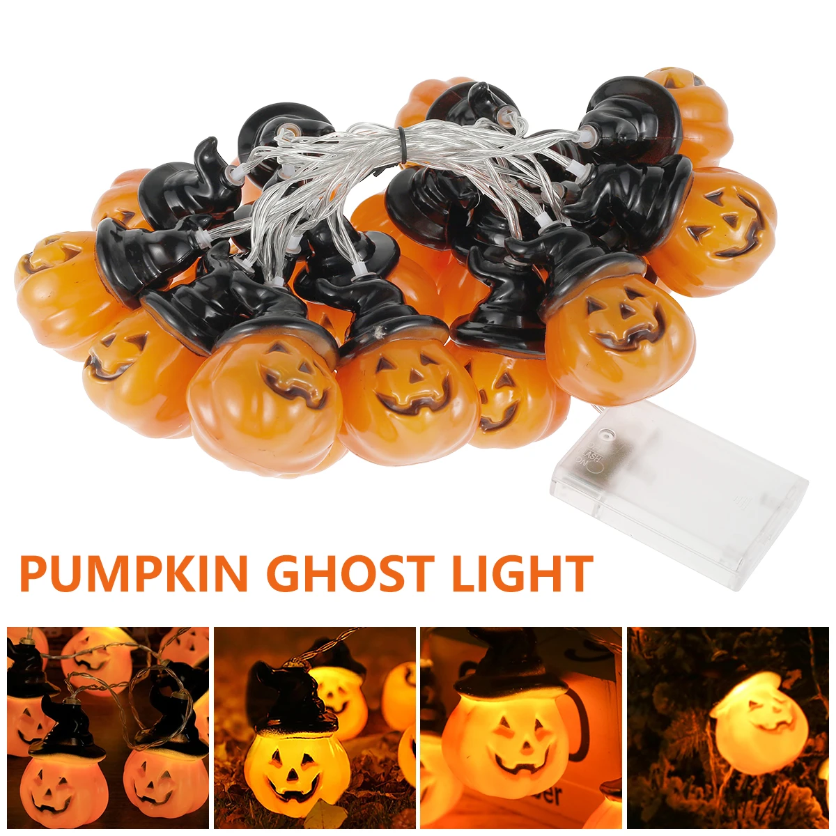 

Halloween Pumpkin Ghost Bat Spider Skull 20LED String Lights Festival Bar Party Decoration Halloween Home Garden Ornament Lamp