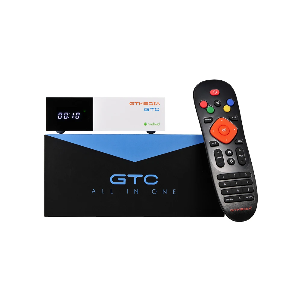 ТВ приставка GTMEDIA GTC на базе Android 6 0 DVB S2/T2/Cable/ISDBT 2 Гб RAM 16 ГБ ROM Freesat спутниковый