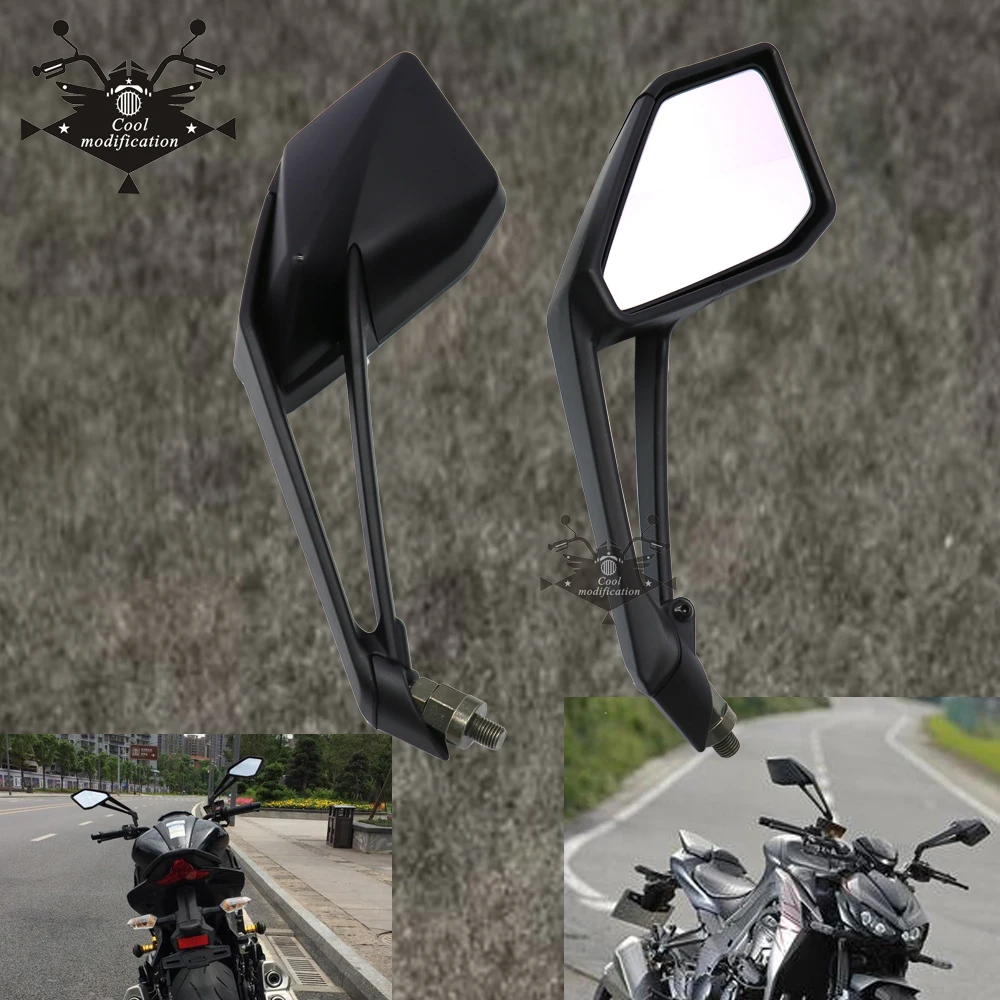 

Motorcycle Rear View Mirrors For Kawasaki Z1000 Z 1000 2014-2016 2015 2017 2018 2019 2020 Black