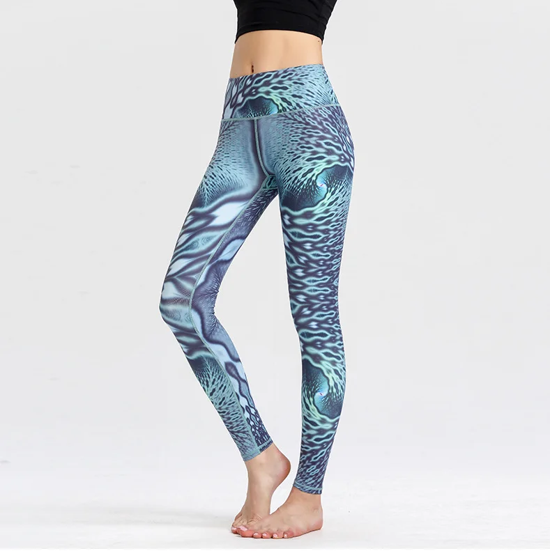

High Waist Sport Printed Yoga Pants Quick-drying Sportswear Women's Pants
