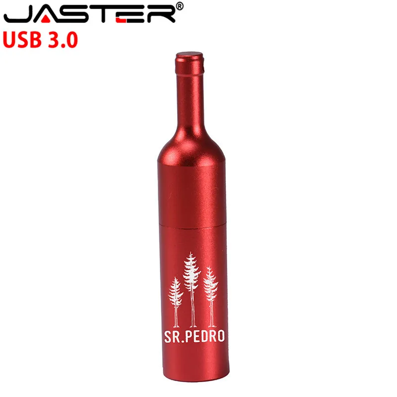 Корабль USB 3 0 горячего металла бутылки вина флэш накопитель usb брелок флеш ручка