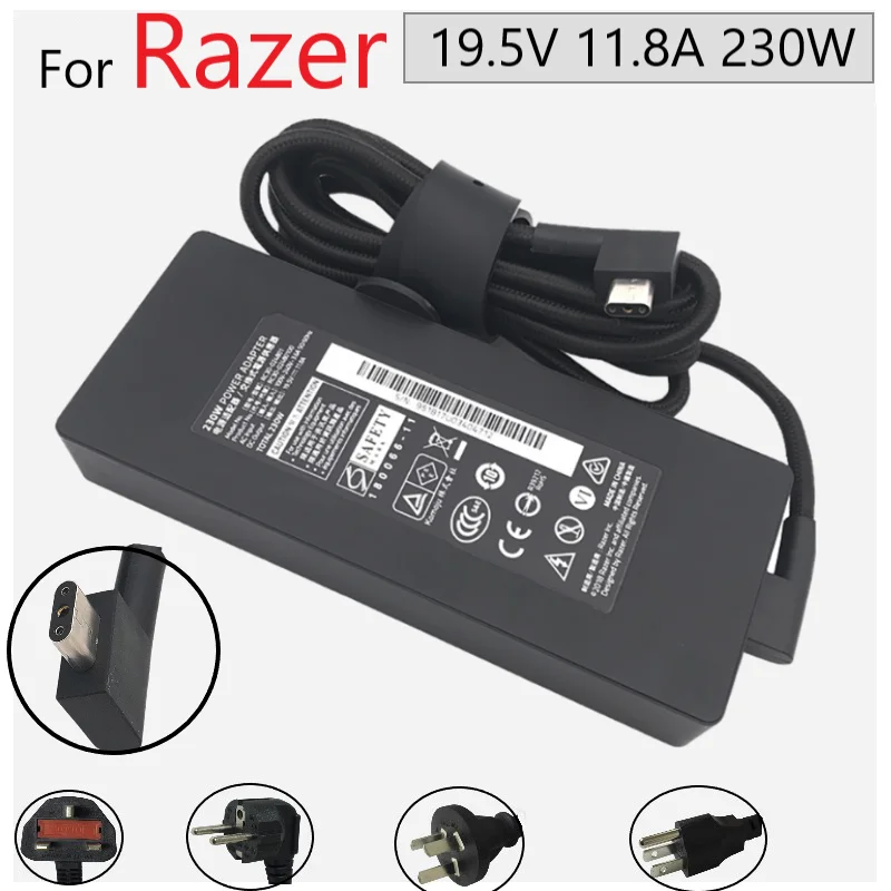 

Оригинальный адаптер питания для Razer Blade 15 Φ 19,5 v 11.8A 230W игровой адаптер для ноутбука