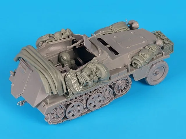 modificação do tanque, modelo não pintado do tanque, 250-3, escala 1:35