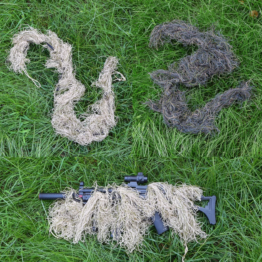 Hunting Ghillie Suit Gun Rope Cover Paintball Airsoft Rifle Wrap Camouflage Accessories Blind | Спорт и развлечения