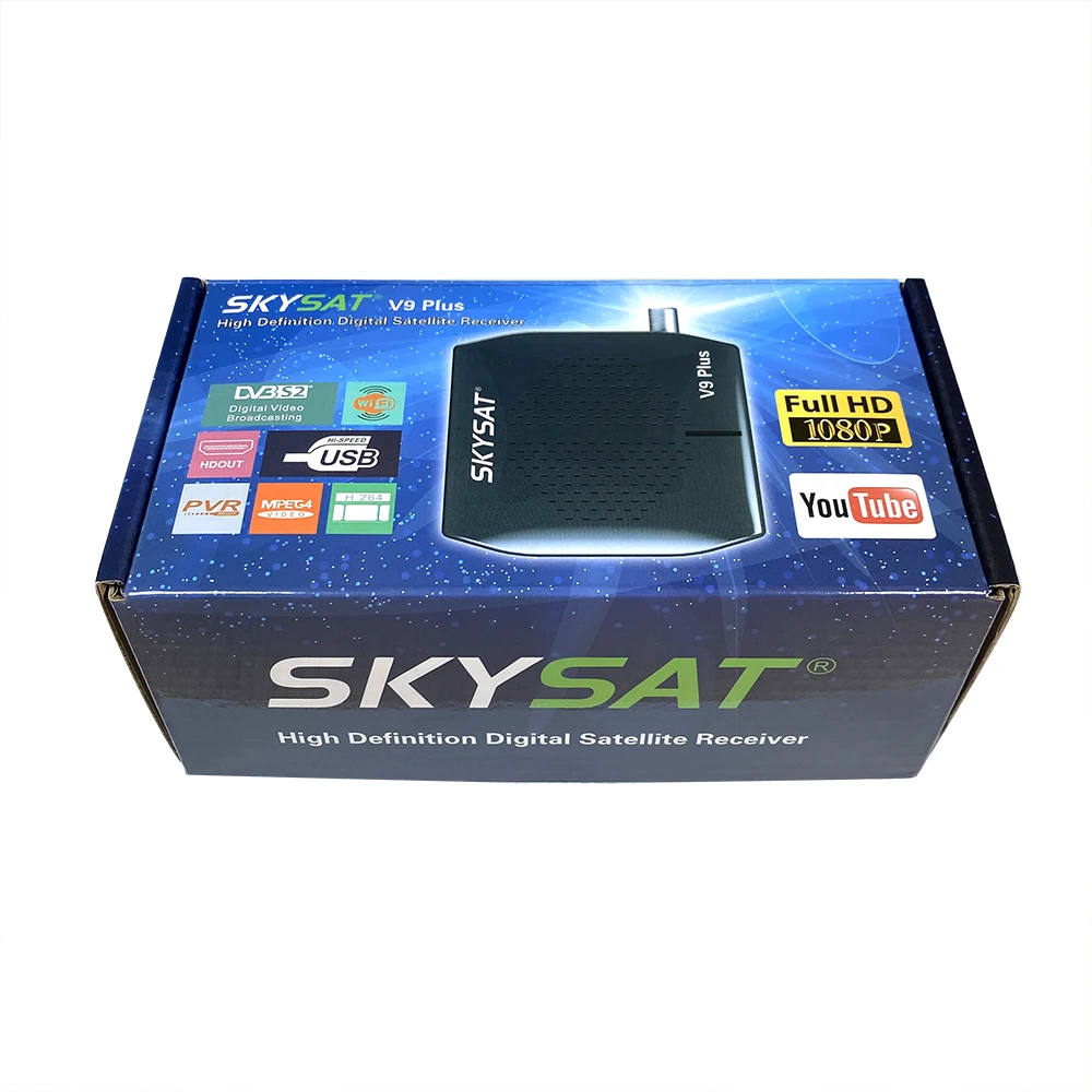 [3 шт.] спутниковый приемник SKYSAT V9 Plus поддержка DVB S2 CS Powervu Biss USB PVR HD|Спутниковое ТВ| |
