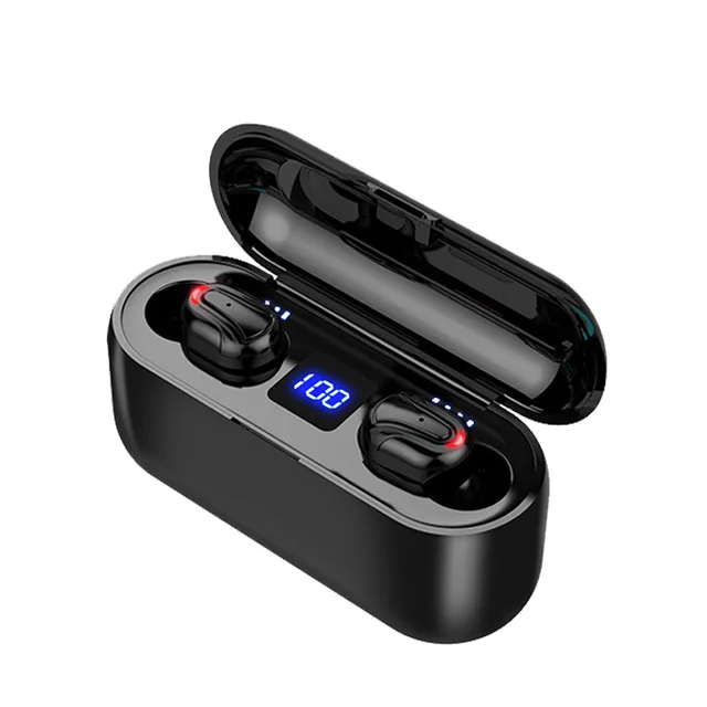 black Twinbuys TWS, беспроводные стерео наушники, Q32-1, Bluetooth, наушники-вкладыши, Спортивная гарнитура с микрофоном для Xiaomi, samsung, iPhone, PK, HQB, Q13S - Цвет: black