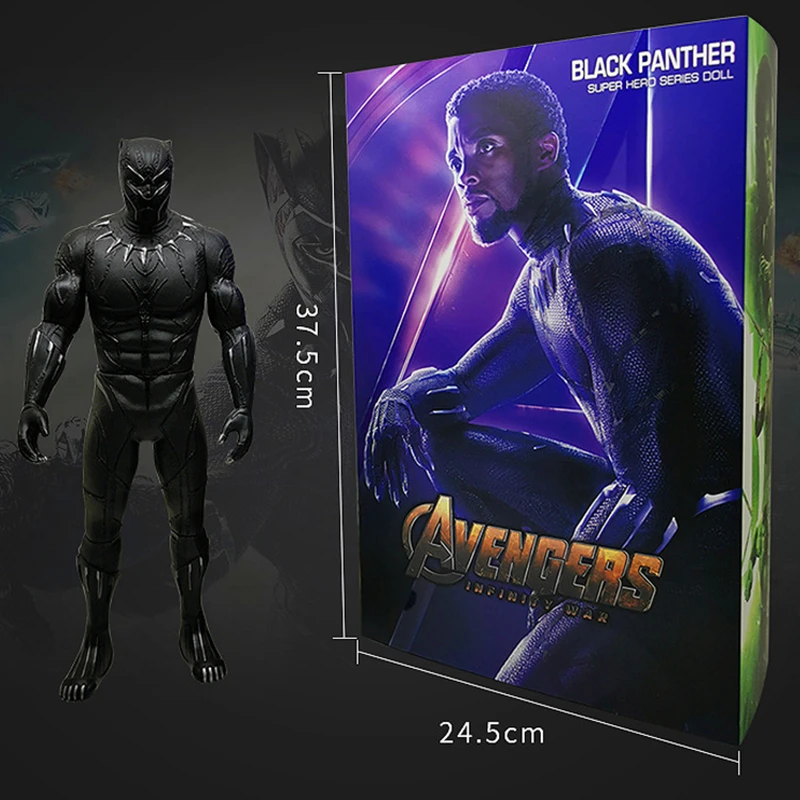 

Marvel 33cm Avengers Infinity War Super Hero Black Panther Decorate Statue Collection Action Figure Pvc Movable Doll Toys Gift