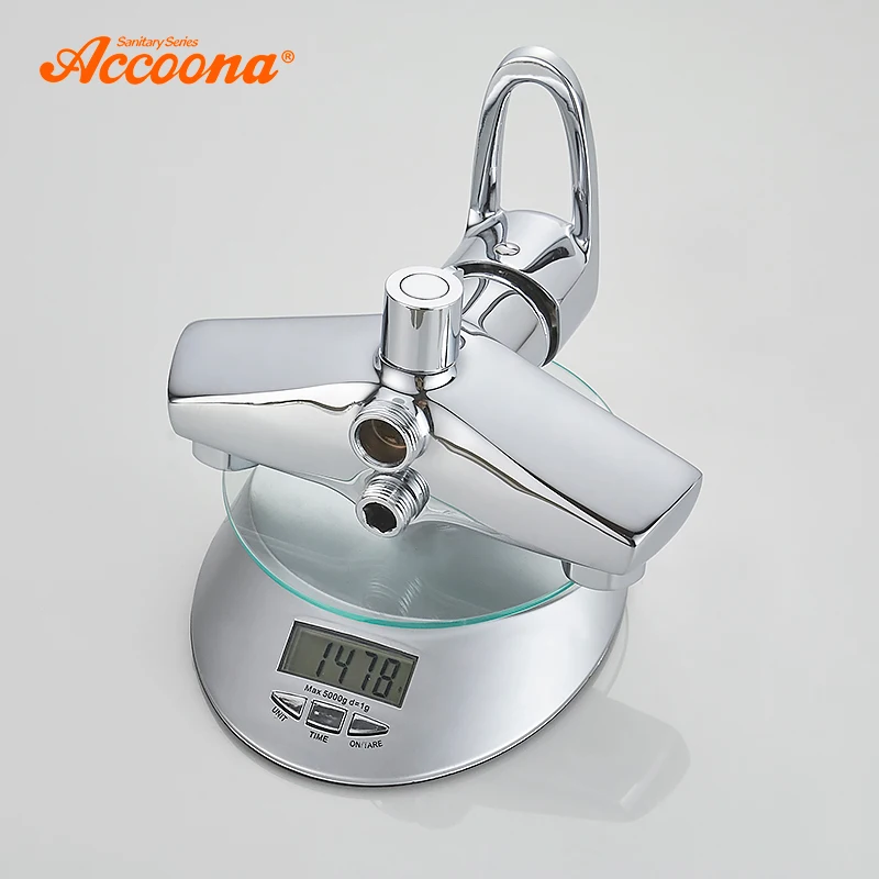 Смеситель Accoona A7101 настенный кран для раковины в ванную комнату с длинным носиком