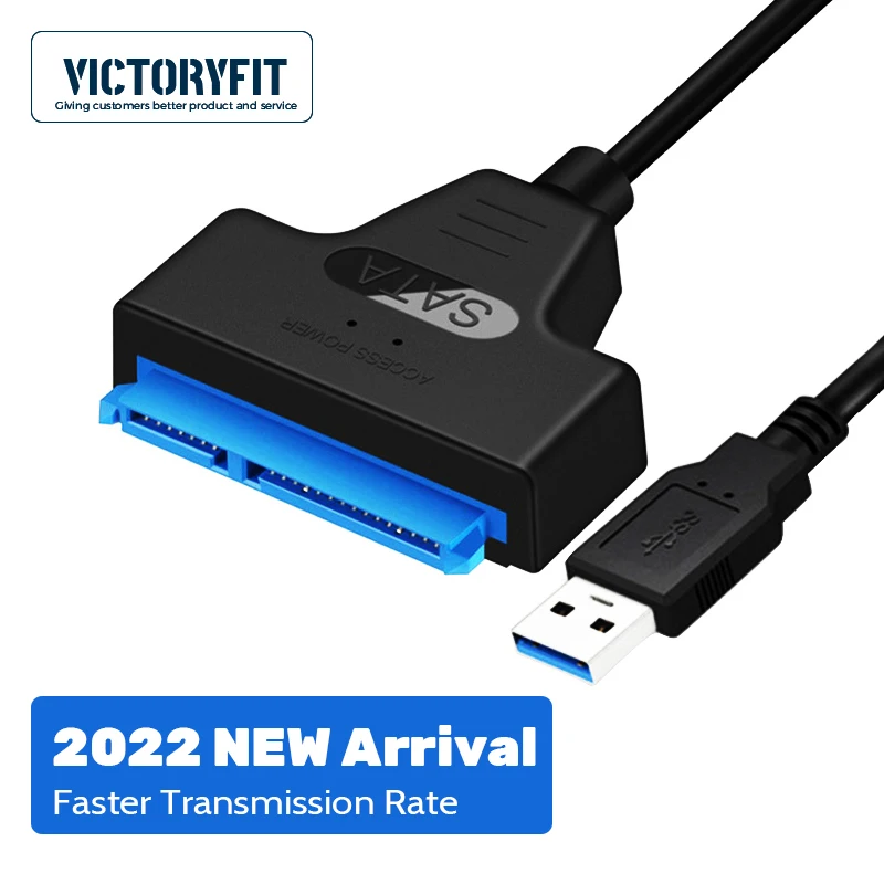 

6Gbps High Speed SATA 3 to USB 3.0 Cable Adapter for 2.5 Inch HDD SSD External Hard Drive Disk Converter PC Computer Accessories