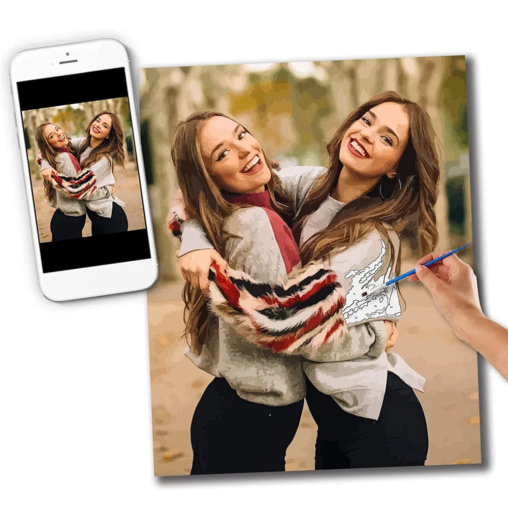 Для студийной съемки под заказ личность &quotсделай сам&quot Краски ing по номерам