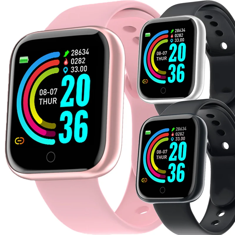 

Smart Watch Women HD Touch Screen Fitness Tracker Blood Pressure Sports Smart Clock Men Smartwatch Wrist Watch For Android IOS