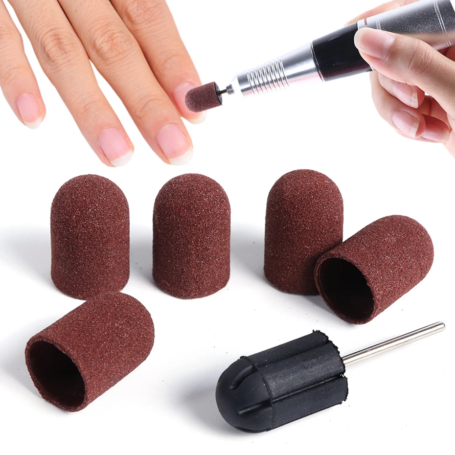 150 # электрические сверла для ногтей шлифовальные ленты колпачки маникюра и