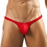 men underwear pouch thongs low rise g string comfy breathable sexy briefs bikini panties white yellow red black blue mlxl2xl
