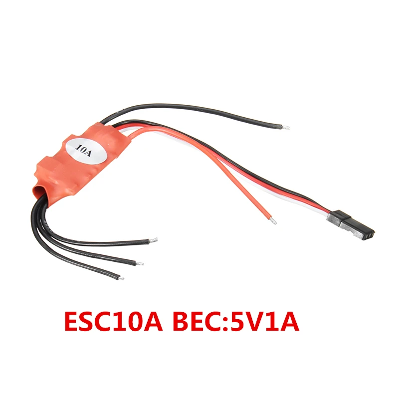 Красный кирпич 10A/50A/60A/100A/125A ESC бесщеточный ESC BEC/UBEC/OPTO/NO BEC для радиоуправляемого дрона квадрокоптера запасные части Аксессуары - Цвет: ESC10A BEC