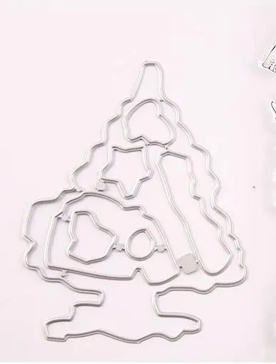 cutting die ZFPARTY Рождественская елка прозрачный чистый силикон штамп/печать для DIY Скрапбукинг/фотоальбом декоративная открытка изготовление - Цвет: cutting die