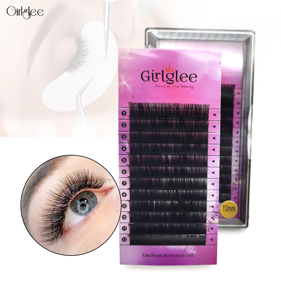 

Верхние Искусственные ресницы для наращивания Cilia, индивидуальные ресницы, искусственные ресницы, натуральные темные черные мягкие Наклад...