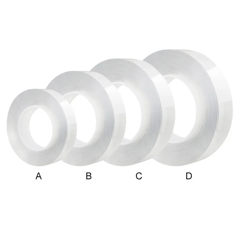 

Office Clear Multifunction Nano Tape Traceless Washable Adhesive Gel PadsHousehold Double-Sided Non-Slip Removable Sticky Strips