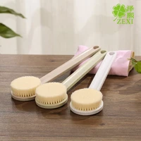 2pcs natural bristle bath brush for adults bathroom massage exfoliating brush spa home gift body clean shower bath brush
