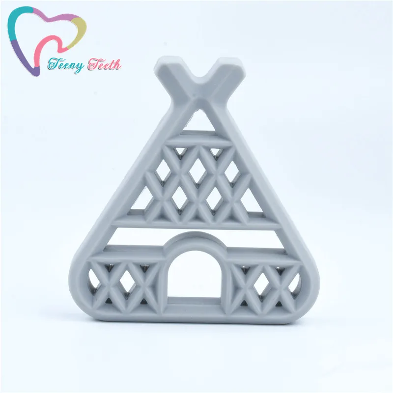 Light Gray 1 шт. Большой Прорезыватель Силикона Прорезыватель без БФА, силиконовый кулон для DIY пустышка с зажимом цепи Прорезыватели для зубов поставщиков - Окраска металла: Light Gray