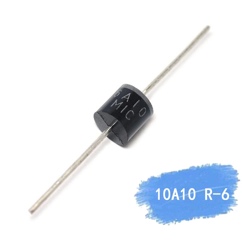 10 шт Электрические осевой выпрямительный диод 10A10 R-6 DIP 10A 1000 В 10a10