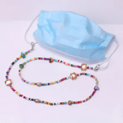 Ожерелье женское с жемчужинами длинная цепочка золотого цвета в стиле панк