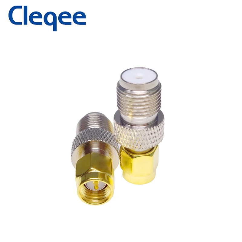 Cleqee 10 шт. коаксиальный адаптер SMA (штекер)-F (гнездо) | Обустройство дома