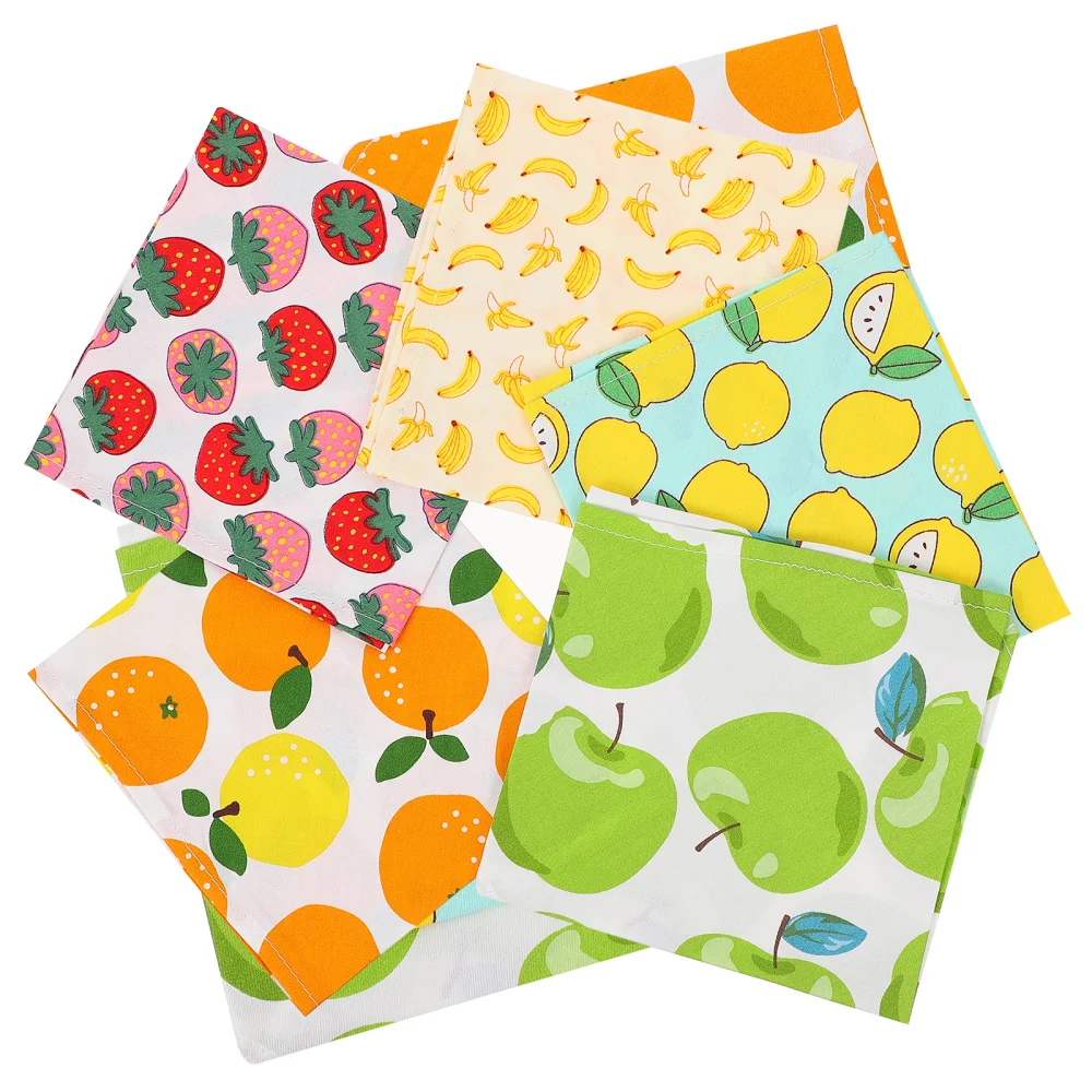 

5 Pcs Lovely Pet Drool Towel Dog Kerchief Scarf Breathable Dog Bandanas