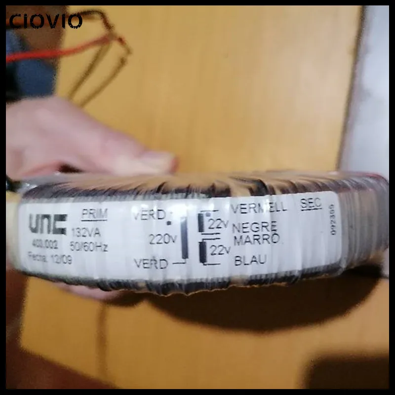 

Кольцевой трансформатор высокой мощности 132ва 50/60 Гц, тороидальный усилитель мощности, трансформатор, вход 0-220 В, выход 0-22 в, 0-22 в