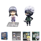 Фигурки героев аниме Наруто, Q Version Hinata Sasuke Kakashi, подвижная модель, украшение, детские игрушки, статуэтки