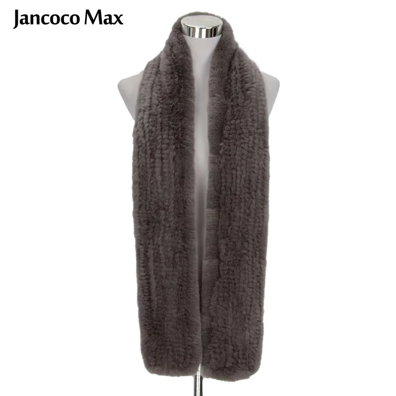 Толстый вязаный женский длинный шарф Jancoco Max * S1577 и мужской зимний теплый шейный