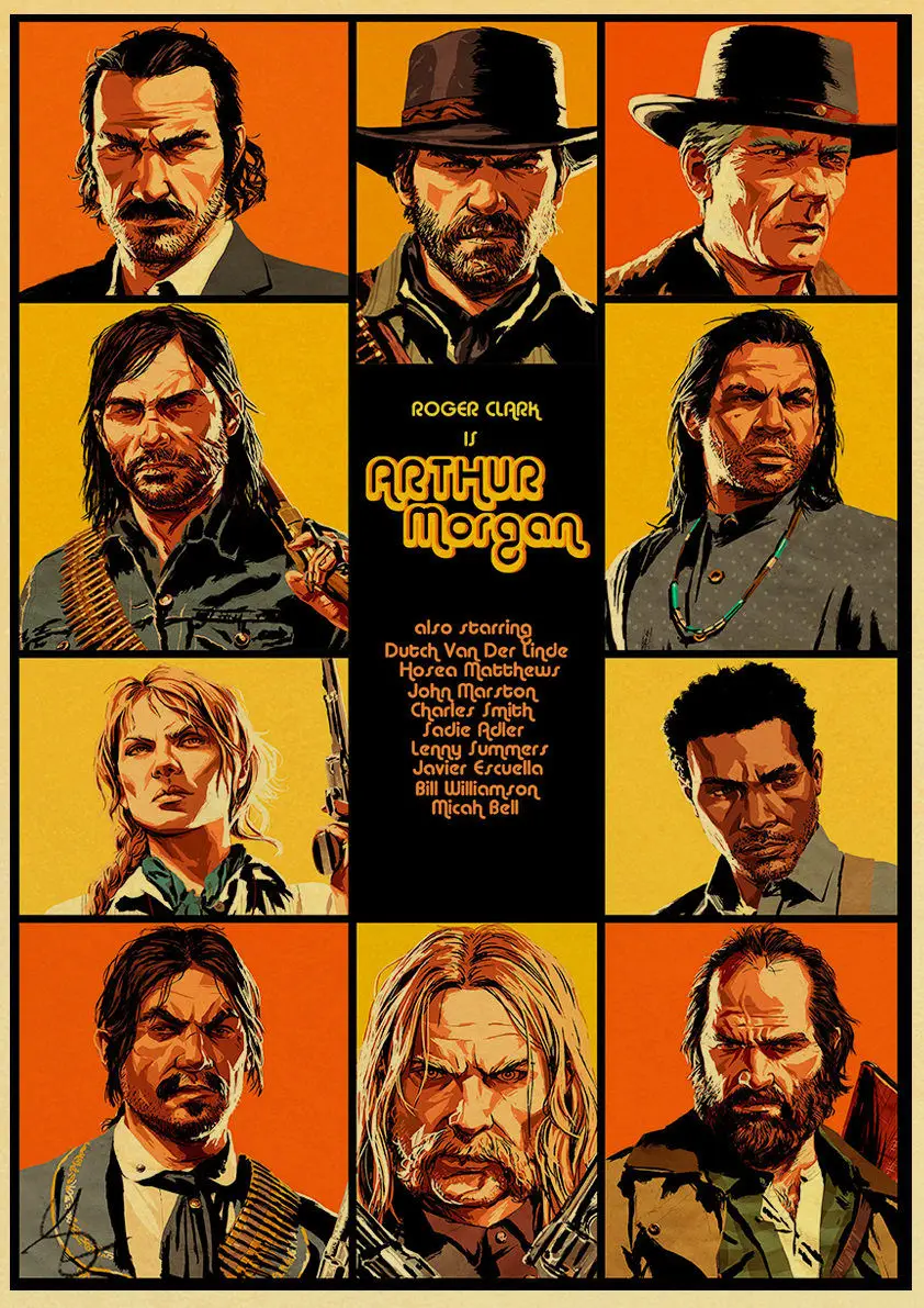 E163 Quentin Tarantino Movie Kill Bill Inglourious Basterds The Hateful Eight Poster High Quality Kraft Paper Home Room Decor - Цвет: E163