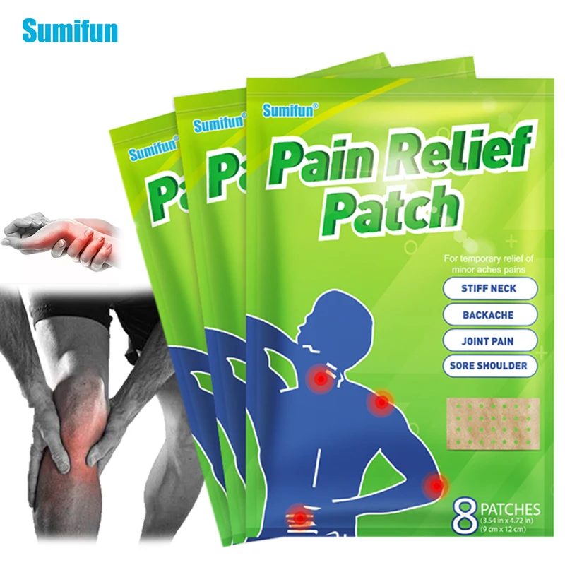 

8pcs Sumifun Knee Joint Pain Relief Patch Relief Aches Pains Health Care Lumbar Spine Medical Plaster Arthritis Relief Pain