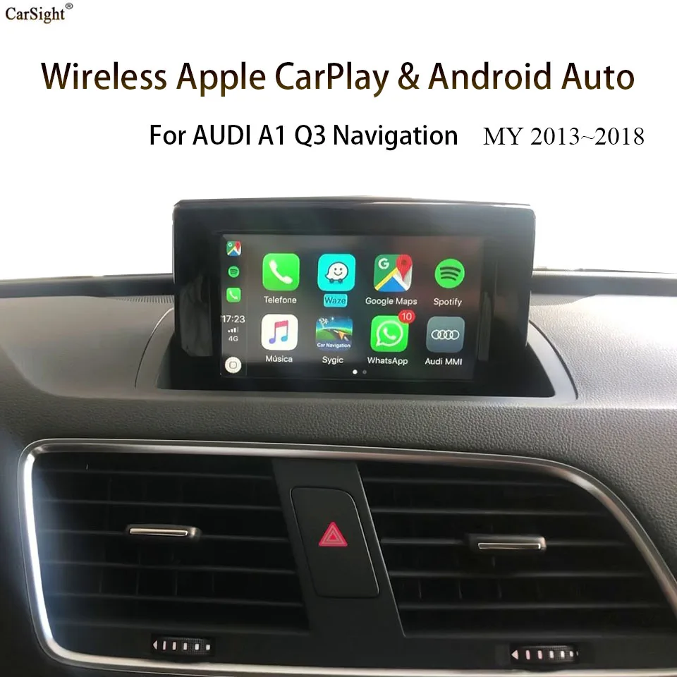 Беспроводной Apple Carplay Android автомобильный интерфейсный декодер для Audi Q3 A1 с RMC /3G MMI