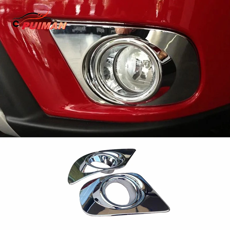 ABS Chrome Car Front Fog Light Lamp Foglight Cover Trim fit for dodge journey fiat freemont 2011 2012 2013 2014 2015 2016 2017