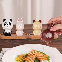 korean cute cartoon bunny bear kitten panda ceramic seasoning pot two piece creative home kitchen supplies salt pepper pot