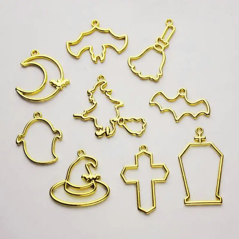 5 шт. голова тыквы на Хэллоуин пустотелая металлическая рамка ювелирное изделие